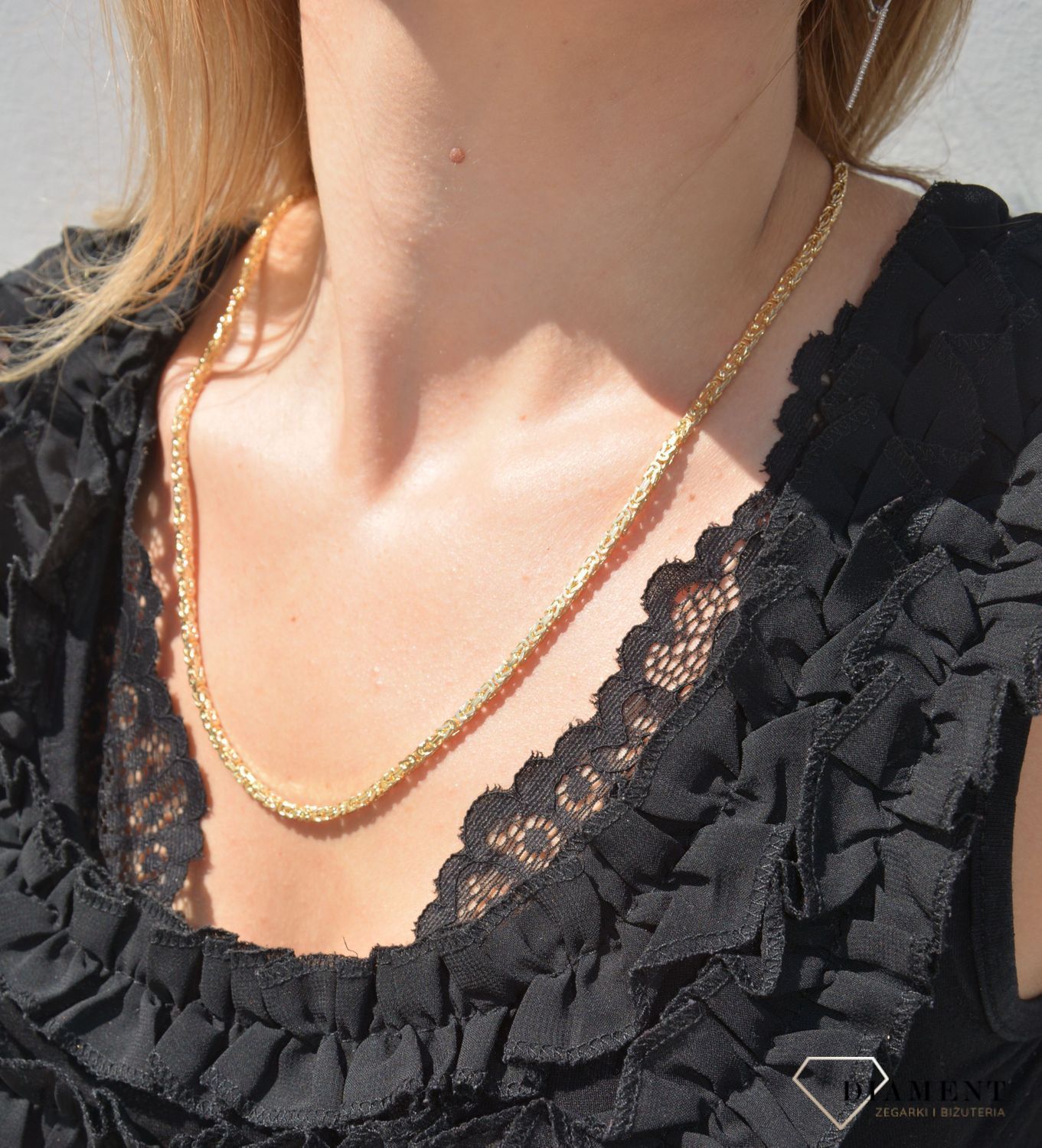 Złoty łańcuszek 585 królewski (bizantina) 1380-070 (1).jpg